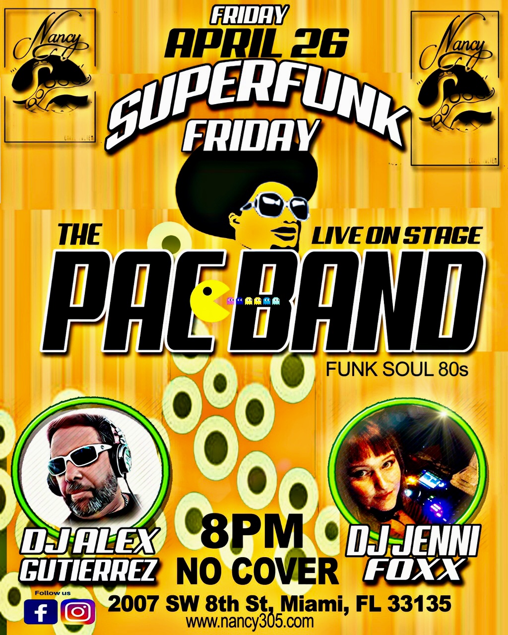 Super Funk Friday with The PACBand! Live! @ Bar Nancy - Friday, April 26 at 8 PM