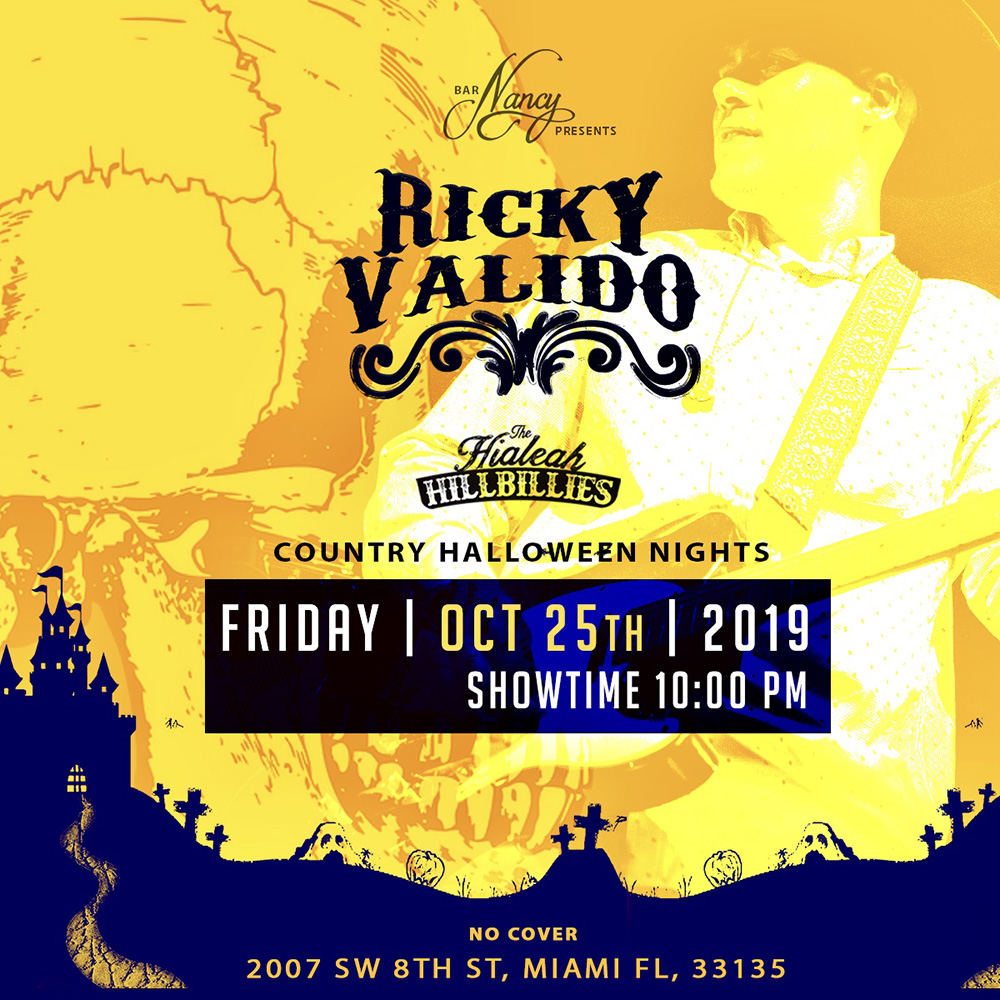 Ricky Valido & The Hialeah Hillbillies! A Country Halloween Show!