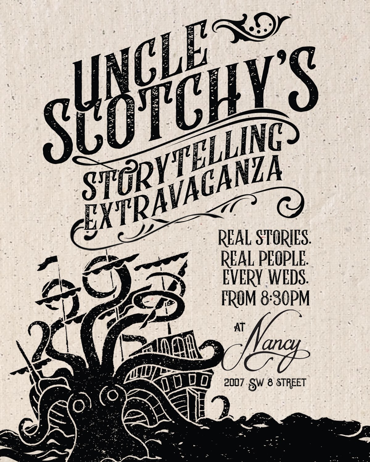Uncle Scotchy's Storytelling Extravaganza at Bar Nancy