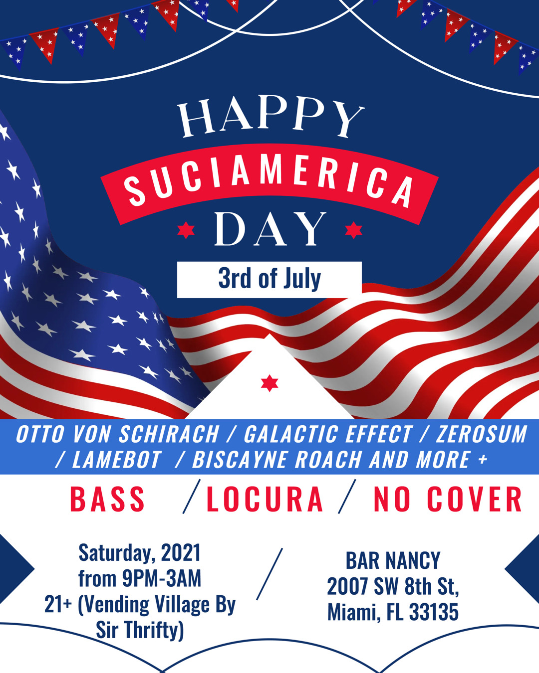Happy Suciamerica Day - 3rd of July at Bar Nancy
