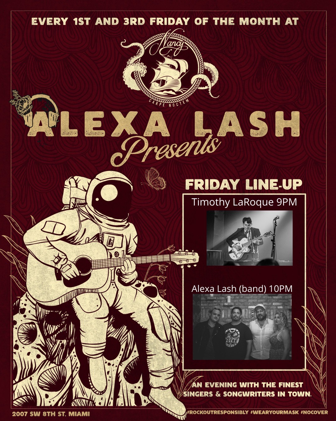 Alexa Lash at Bar Nancy every 1st and 3rd Friday of the Month