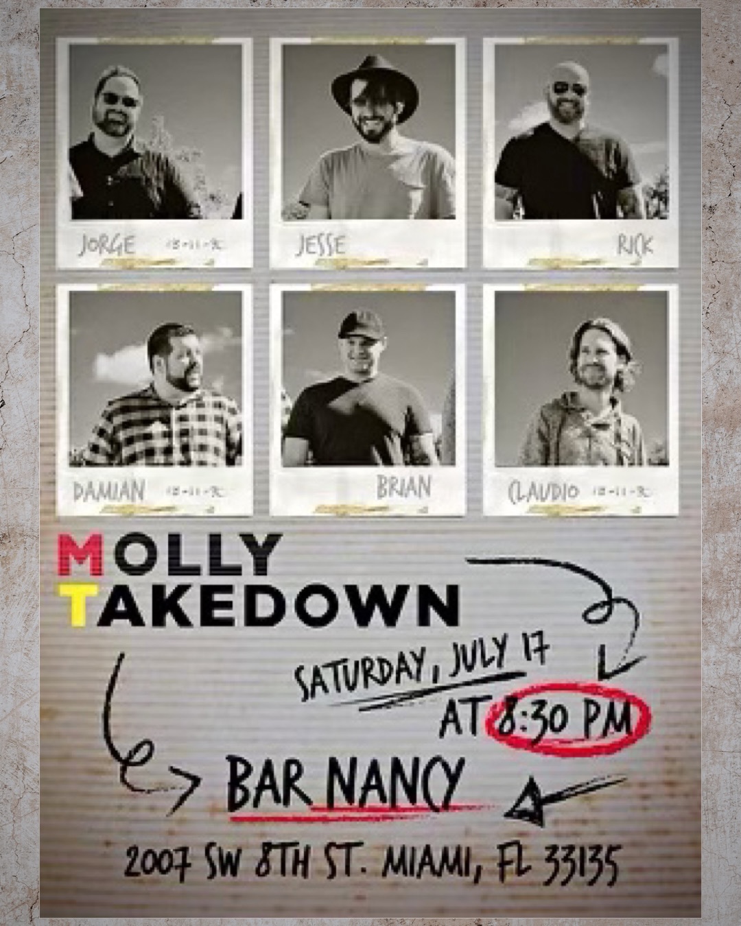 Molly Takedown at Bar Nancy Sat. July 17 at 8:30PM