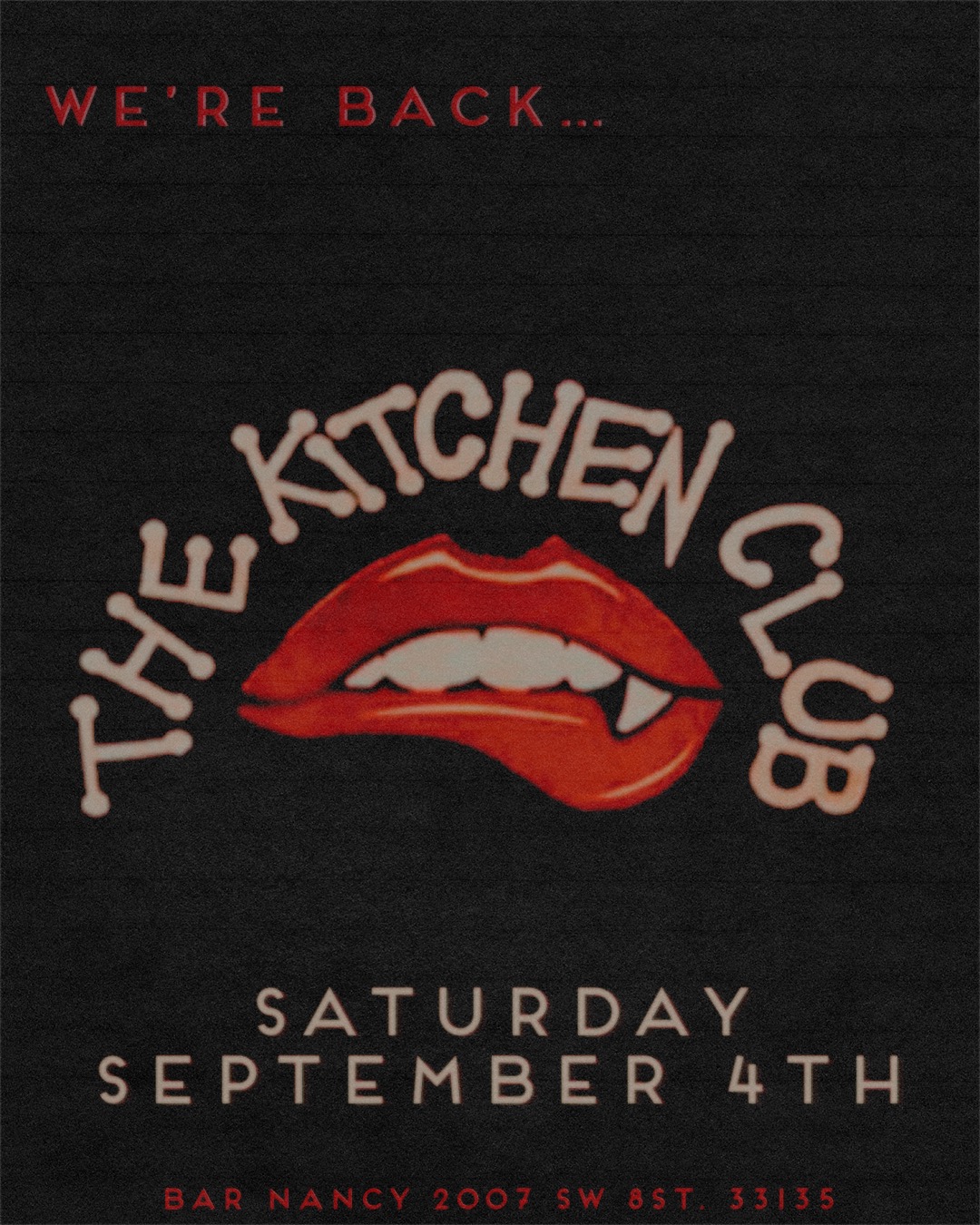 The Kitchen Club at Bar Nancy - Saturday September 4th at Bar Nancy