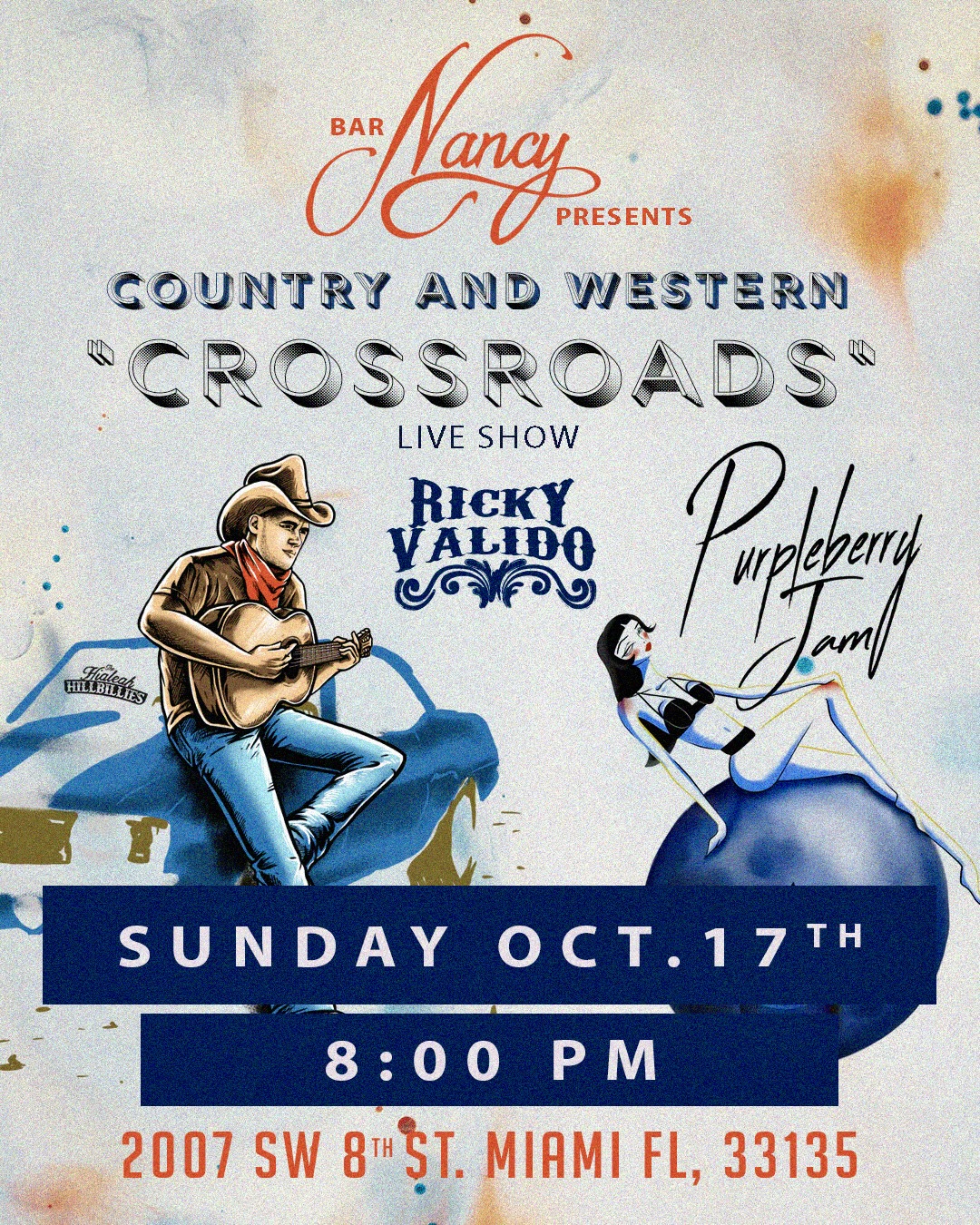 RICKY VALIDO AT BAR NANCY OCT 17TH AT 8PM