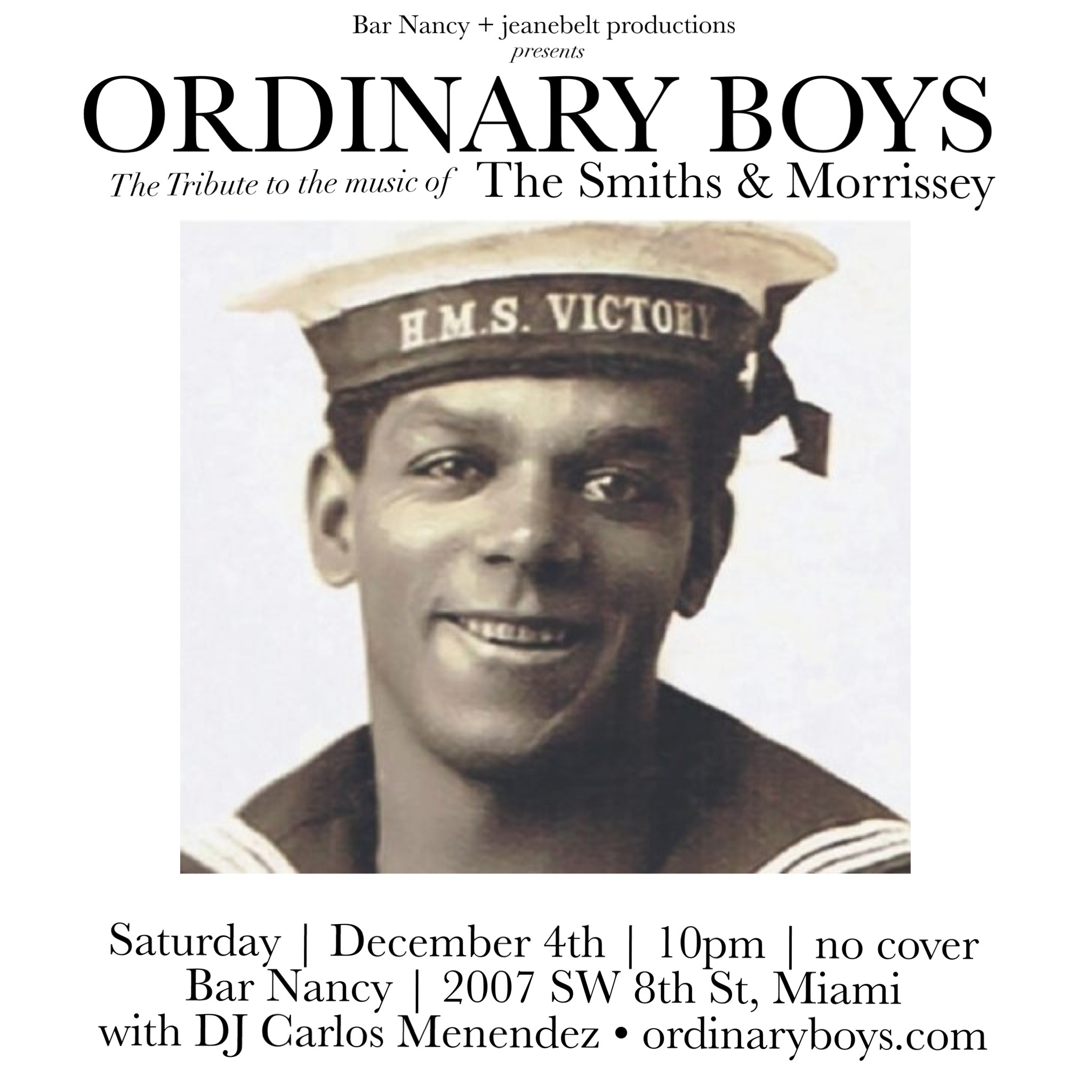 Ordinary Boys - The Tribute to the Music of The Smith & Morrissey at Bar Nancy