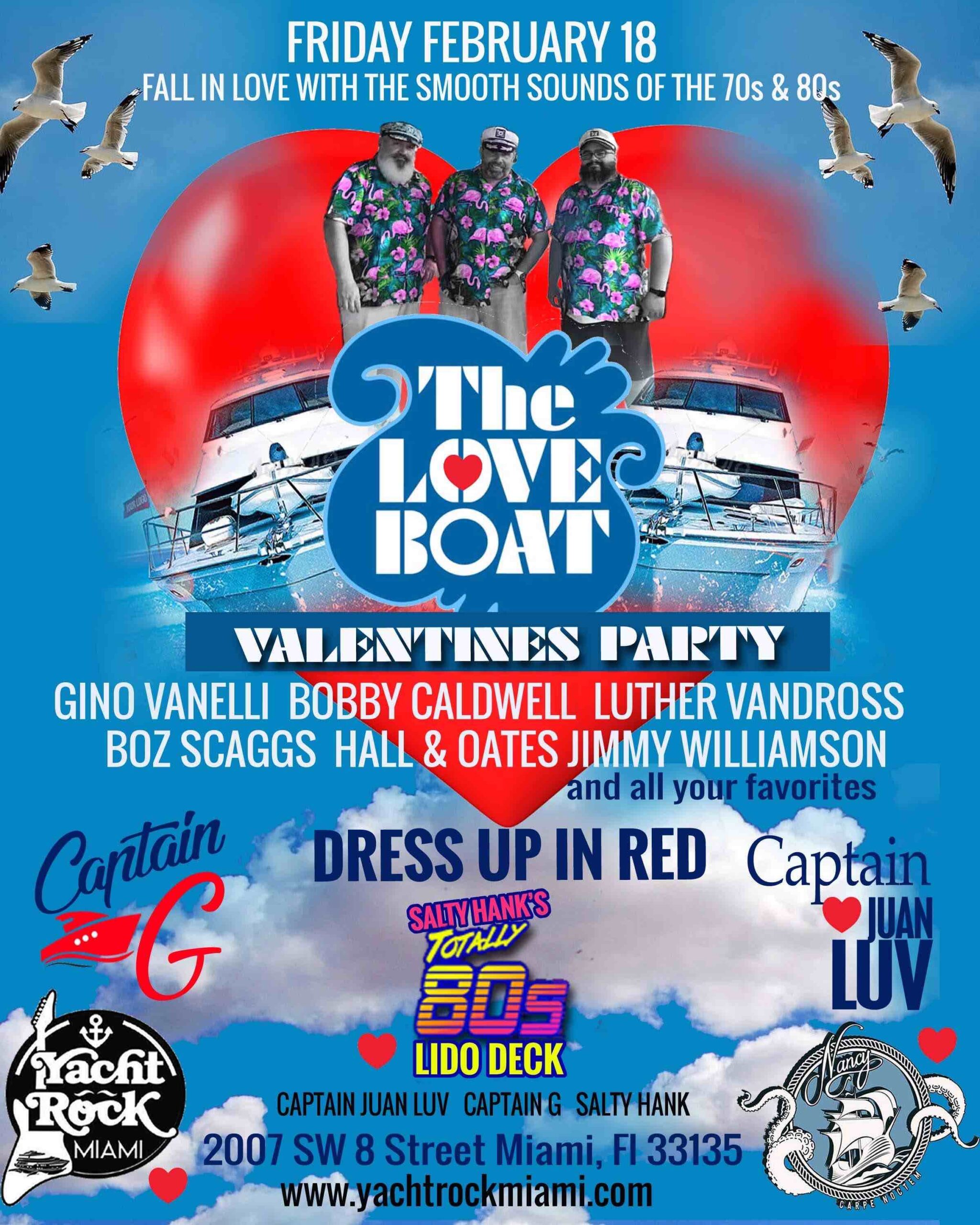 YACHT ROCK Presents - THE LOVE BOAT - Valentines Party