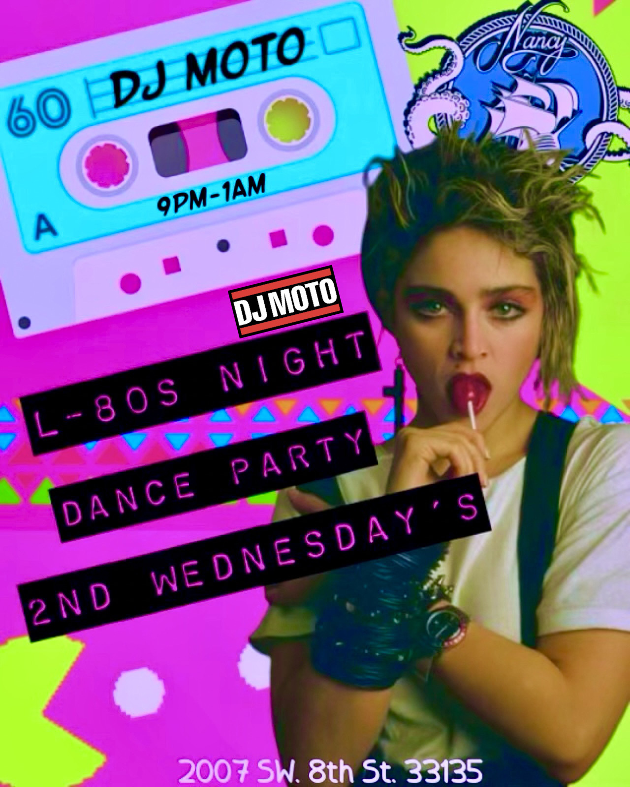 L80’s Night at Bar Nancy - 2nd Wednesday of the month