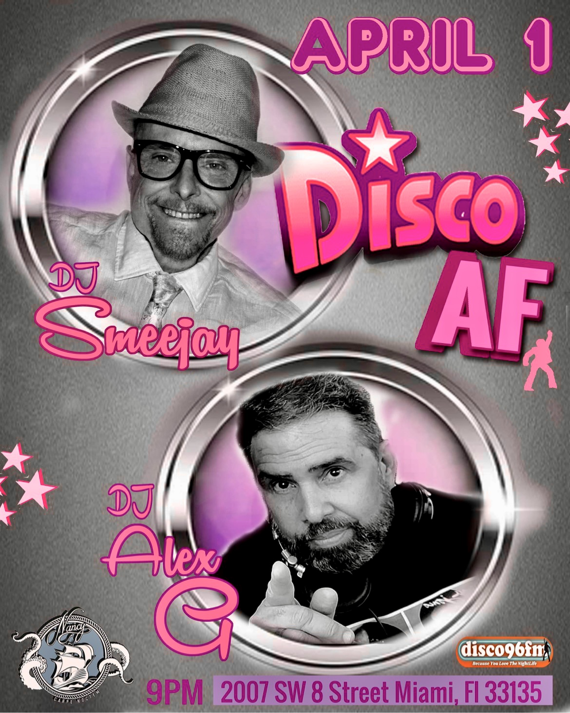 DISCO AF - DJ SMEEJAY - DJ ALEX G - AT BAR NANCY