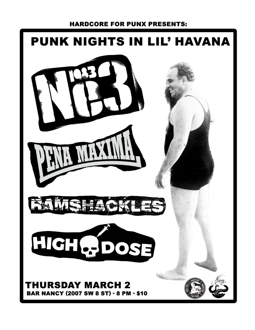 Punk Nights in Lil’ Havana / Hardcore for PUNX. at Bar Nancy