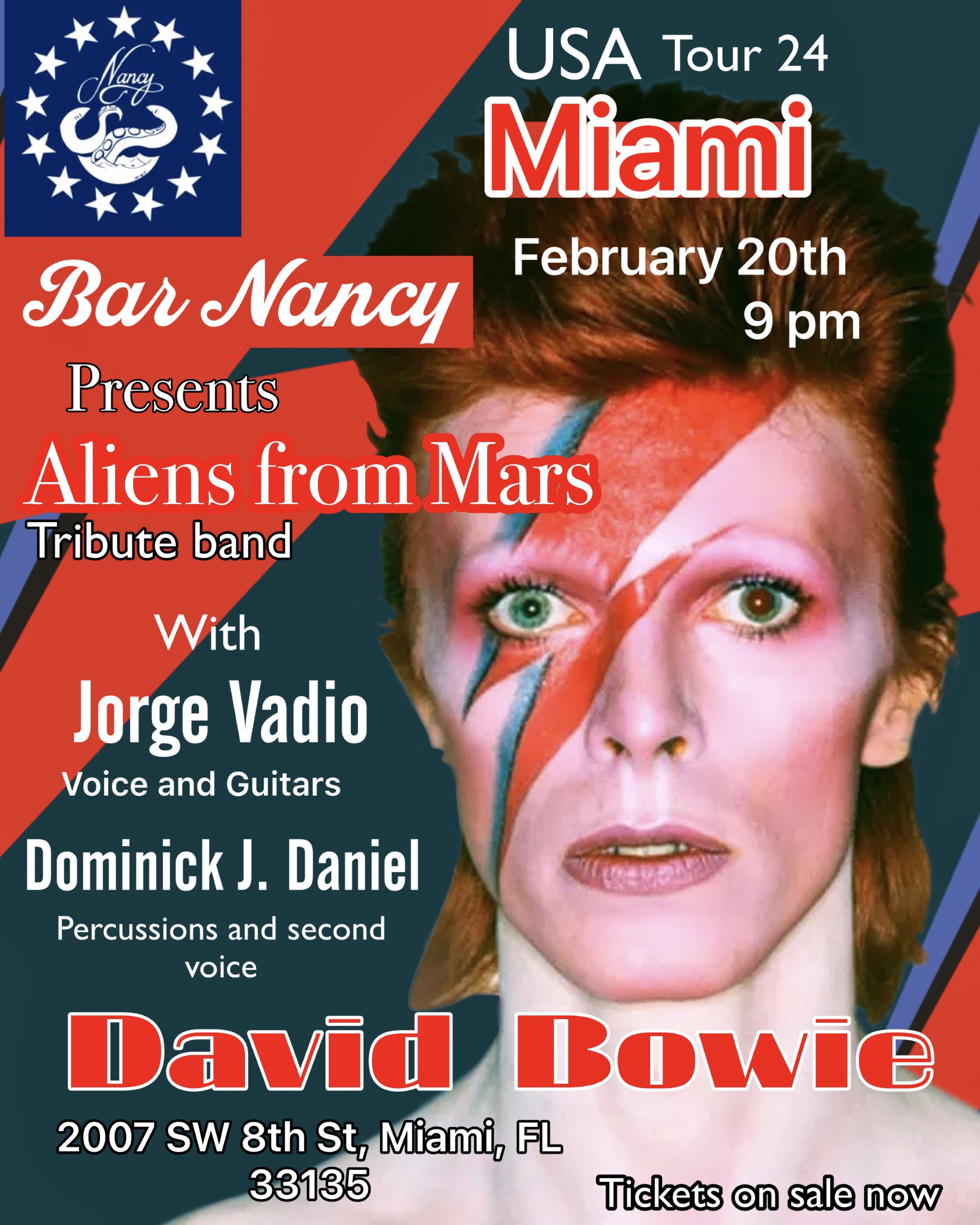 Bowie tribute - Aliens from Mars at Bar Nancy