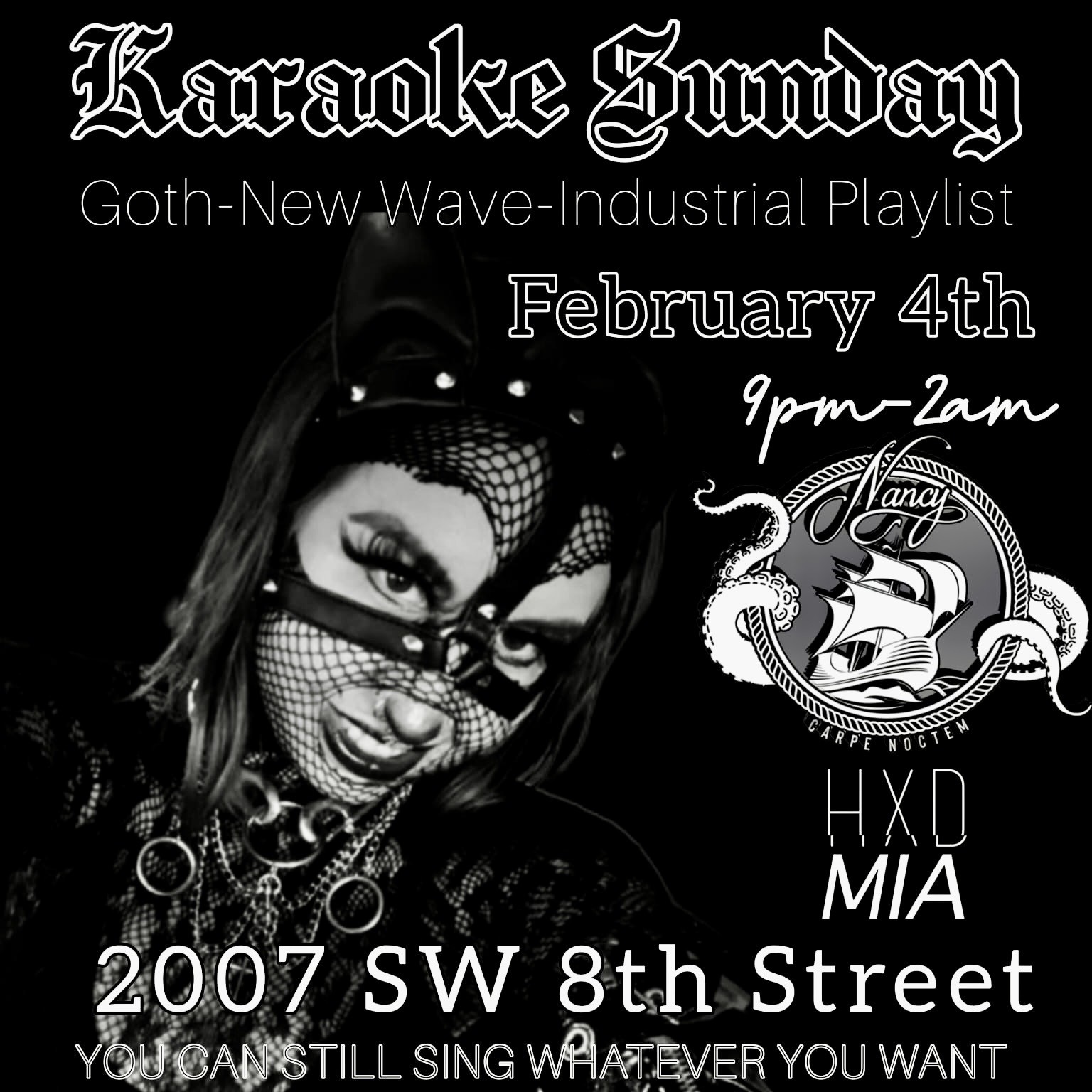 Karaoke Sunday - Goth-New Wave-Industrial Playlist at Bar Nancy