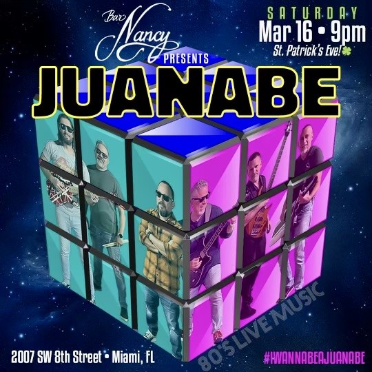 JUANABE AT BAR NANCY - MARCH 16 - 8:30PM - NO COVER