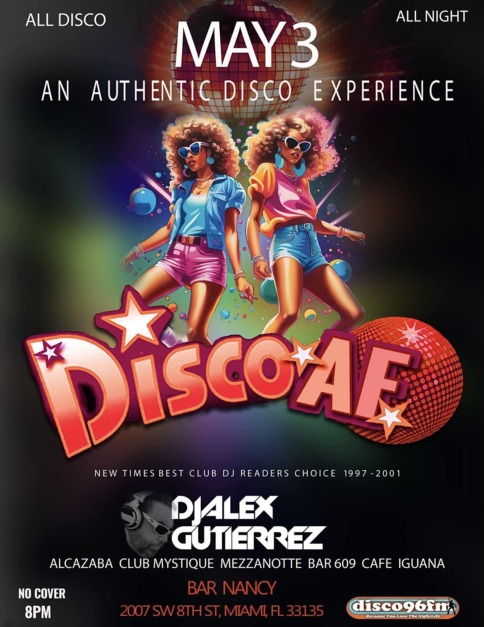 Disco AF at Bar Nancy - DJ ALEX GUTIERREZ
