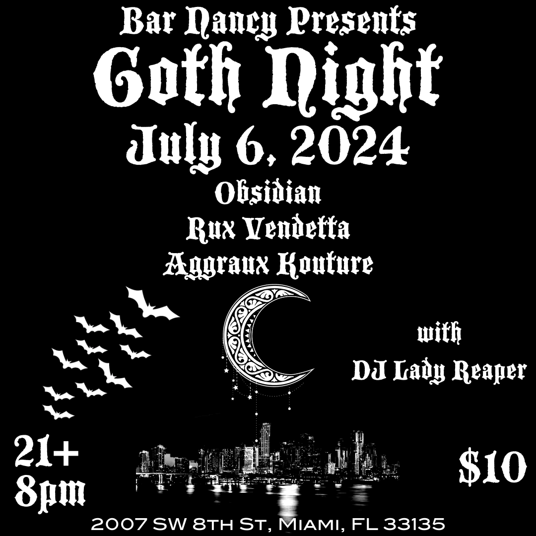Goth Night with Obsidian at Bar Nancy