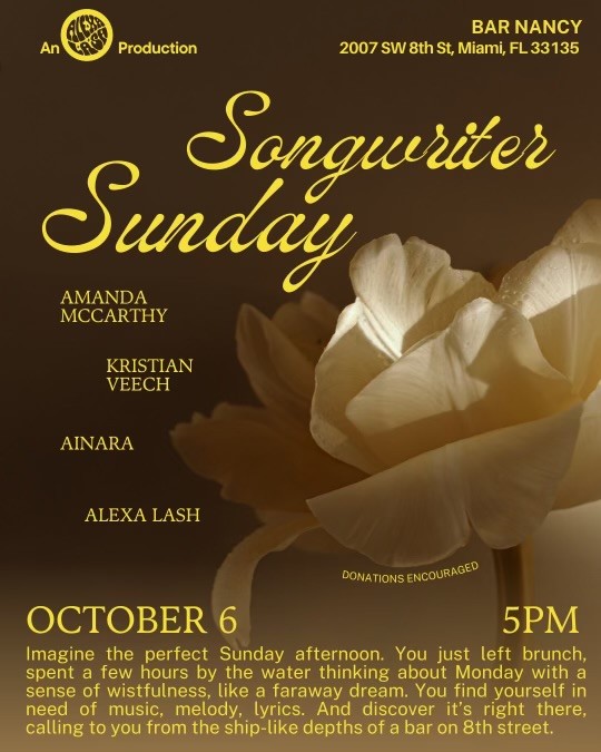 Songwriter Sunday at Bar Nancy