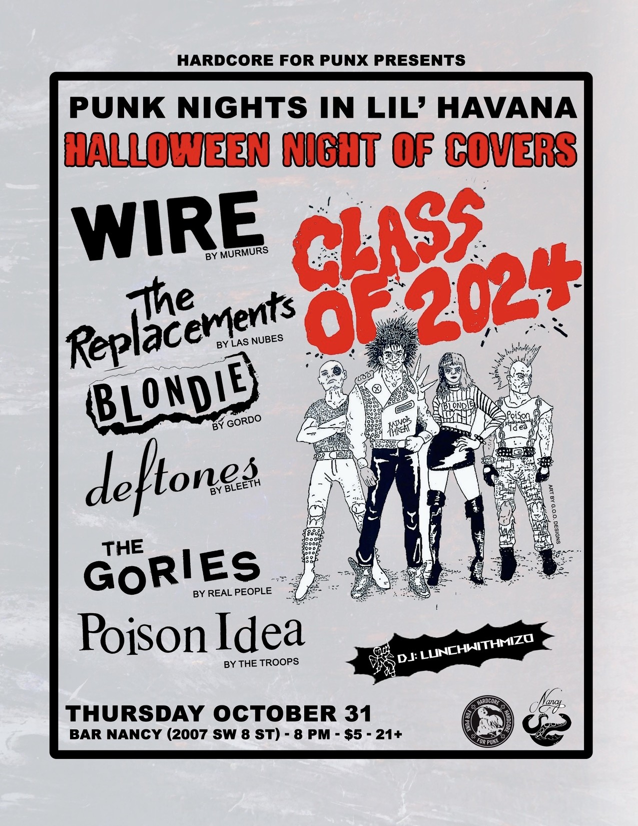 PUNK NIGHTS IN LIL’ HAVANA - HALLOWEEN NIGHT OF COVERS AT BAR NANCY