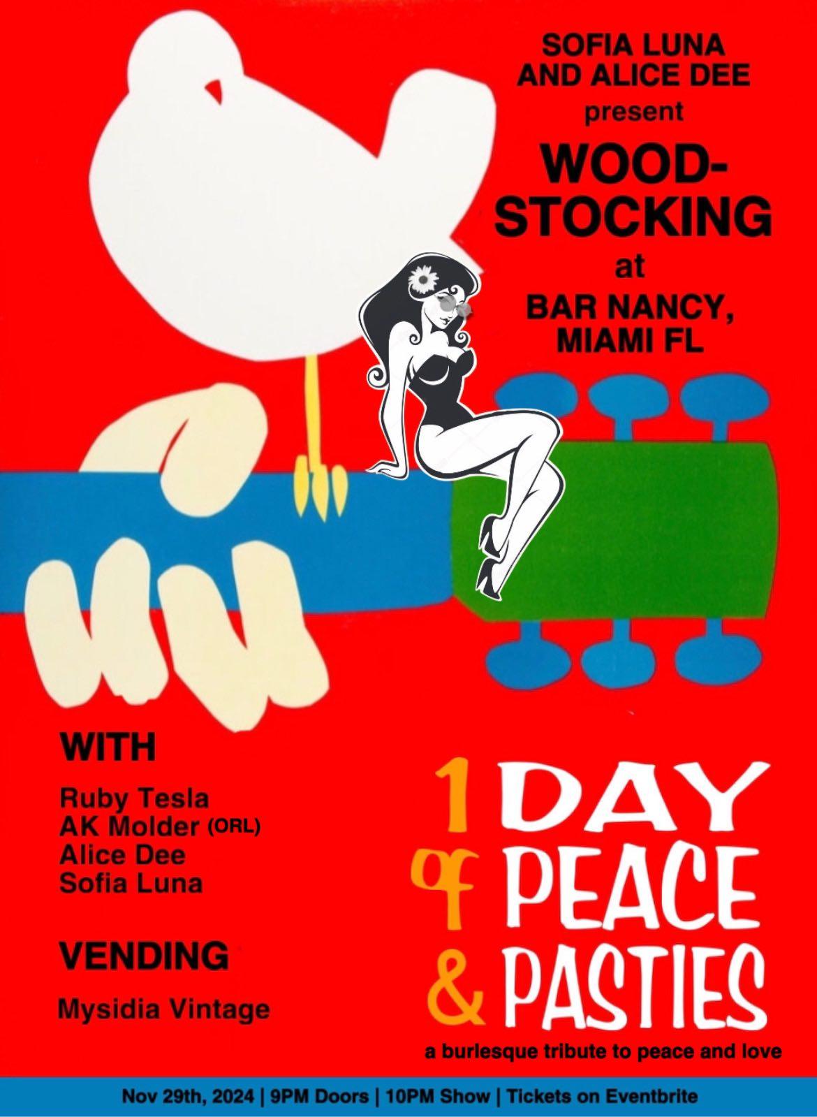 SOFIA LUNA AND ALICE DEE present - WOOD- STOCKING at BAR NANCY Ruby Tesla - AK Molder (ORL) - Alice Dee - Sofia Luna