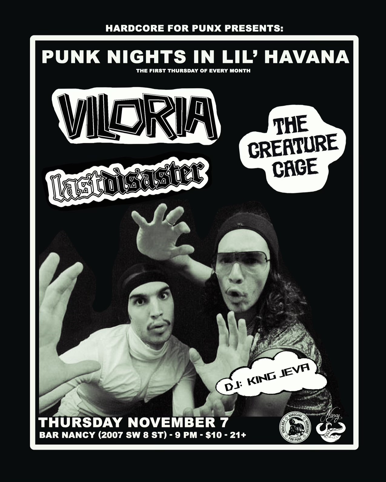 HARDCORE FOR PUNX PRESENTS: PUNK NIGHTS IN LIL’ HAVANA AT BAR NANCY