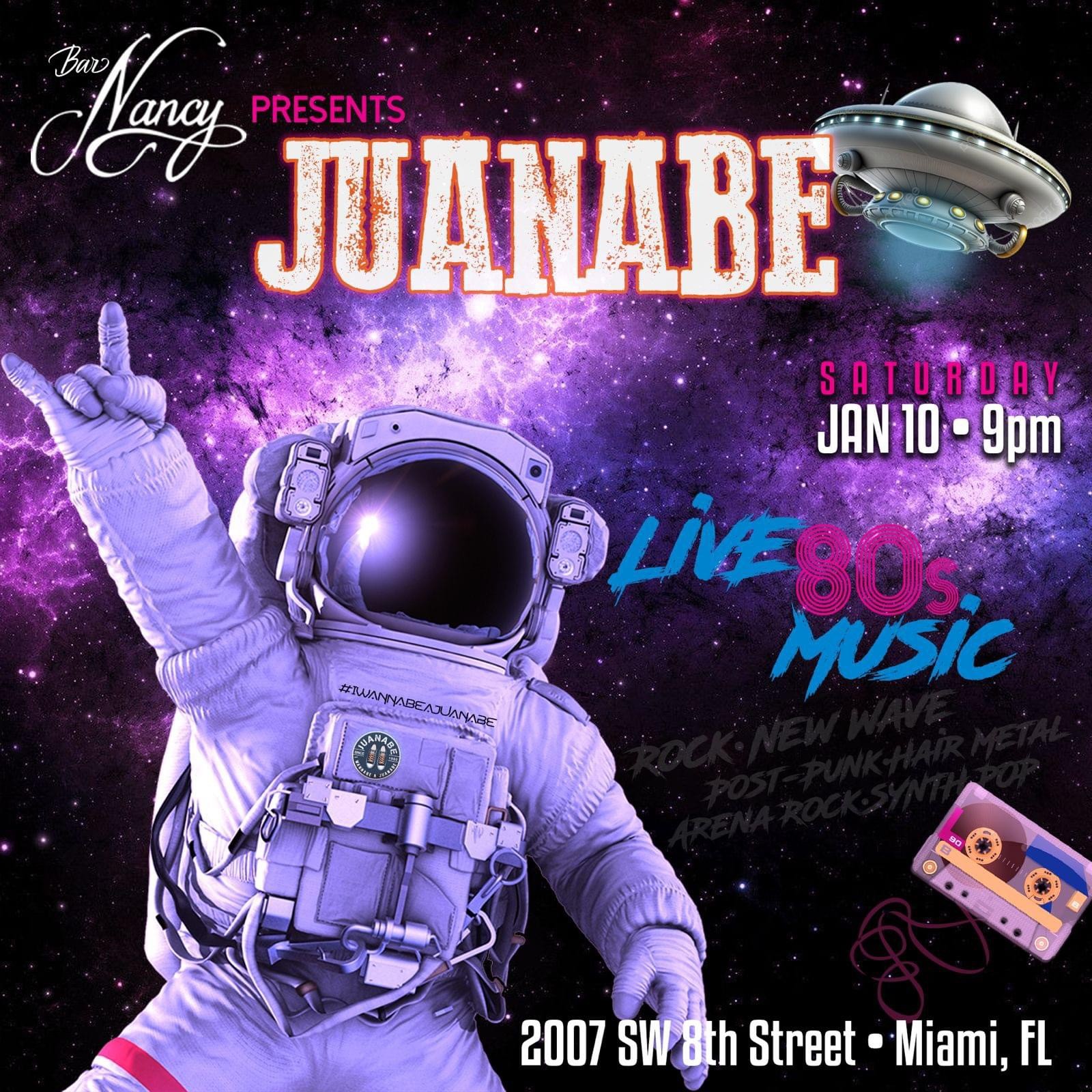 JUANABE AT BAR NANCY - JAN 10th - 9PM - NO COVER