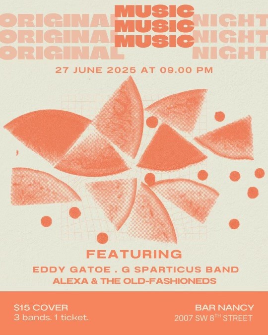 ORIGINAL MUSIC NIGHT AT BAR NANCY - EDDY GATE. G SPARTICUS BAND ALEXA & THE OLD-FASHIONEDS